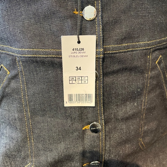 NWT CARVEN MINI JEAN SKIRT - Picture 4 of 6